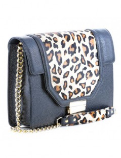 Geanta Piele Naturala Dama Black Print - The5thelement.ro