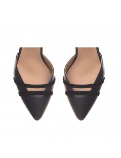 Pantofi stiletto piele naturala Negru Adele - The5thelement.ro