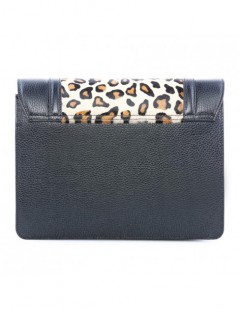 Geanta Piele Naturala Dama Black Print - The5thelement.ro