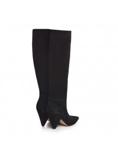 Cizme dama Piele Naturala Negru Cone - The5thelement.ro