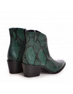 Ciocate dama Piele Naturala Print Verde Bronx - The5thelement.ro