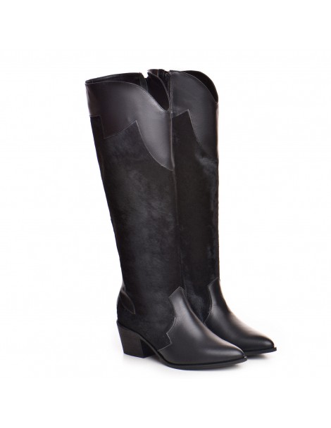 Ciocate dama Piele Naturala Negru Joy - The5thelement.ro