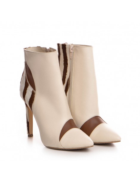 Botine dama Piele Naturala Ivoire Chloe - The5thelement.ro