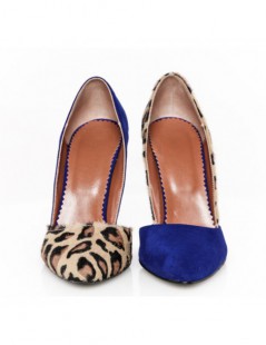 Pantofi stiletto piele naturala Electric Leopard - The5thelement.ro