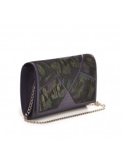 Clutch Piele Naturala Verde Inception - The5thelement.ro