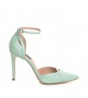 Pantofi stiletto piele naturala Menta Ashanti