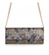 Clutch Piele Naturala Aztec Negru Mini
