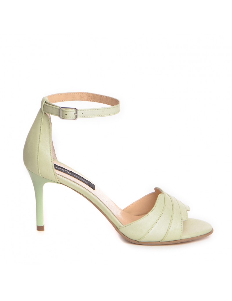 Sandale mireasa piele naturala Verde Camille - The5thelement.ro