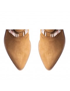 Ciocate dama Piele Naturala Bej Metal Bronx - The5thelement.ro