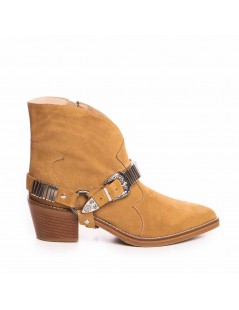 Ciocate dama Piele Naturala Bej Metal Bronx - The5thelement.ro