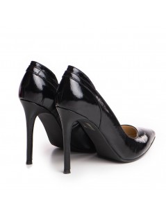 Pantofi stiletto piele naturala Negru Sasha - The5thelement.ro