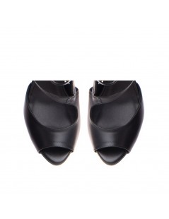 Sandale cu platforma piele naturala Negru Isra - The5thelement.ro