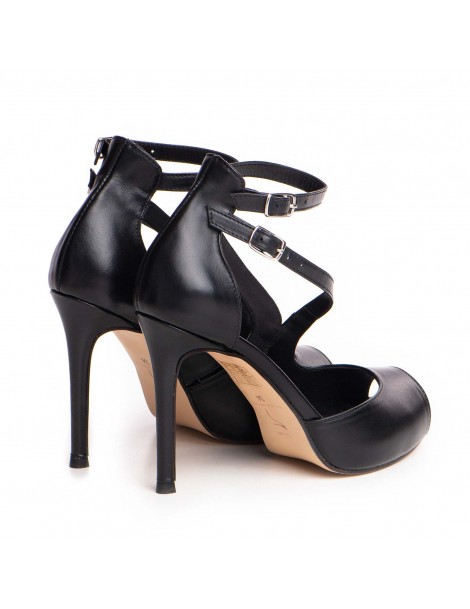 Sandale cu platforma piele naturala Negru Isra - The5thelement.ro