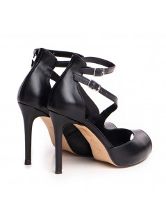 Sandale cu platforma piele naturala Negru Isra - The5thelement.ro