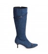 Cizme Dama Piele Naturala Bleumarin Melina