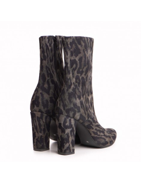Ghete dama Piele Naturala Gri Stretch Boots - The5thelement.ro