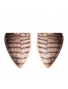 Ciocate dama Piele Naturala Print Bej Bronx - The5thelement.ro