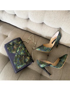 Clutch Piele Naturala Verde Inception - The5thelement.ro