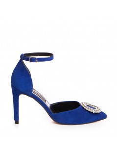 Pantofi Piele Naturala Dama Albastru Royal - The5thelement.ro