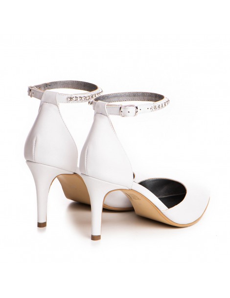 Pantofi mireasa piele naturala Alb Urban - The5thelement.ro