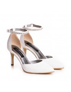 Pantofi mireasa piele naturala Alb Urban - The5thelement.ro
