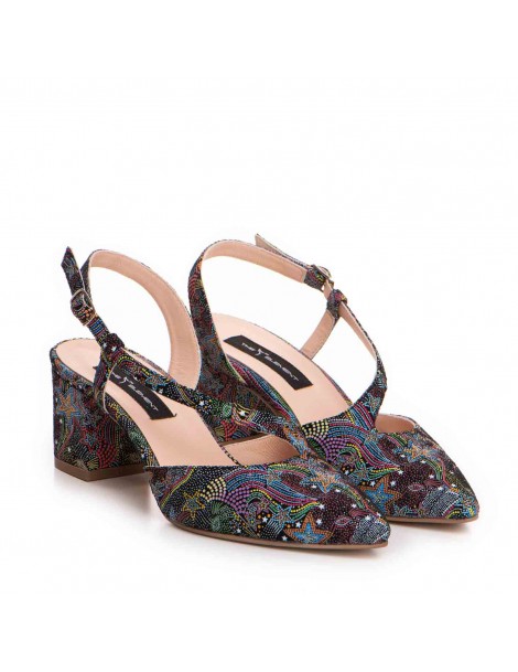 Pantofi stiletto piele naturala Negru Alma - The5thelement.ro