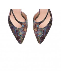 Pantofi stiletto piele naturala Negru Alma - The5thelement.ro