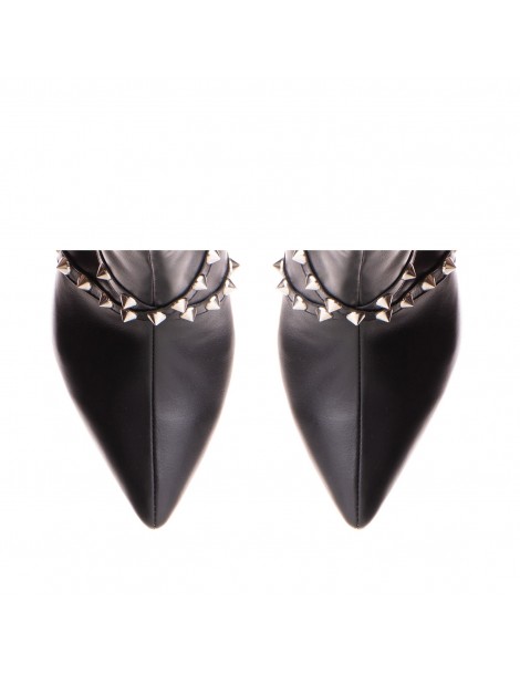 Botine Dama Piele Naturala Negru Calliope - The5thelement.ro