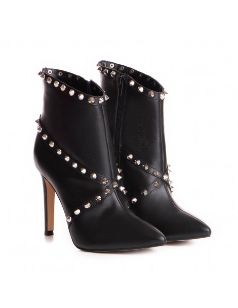 Botine Dama Piele Naturala Negru Calliope - The5thelement.ro
