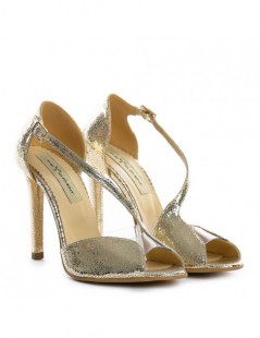 Sandale piele naturala Muse Gold Sparkle - The5thelement.ro