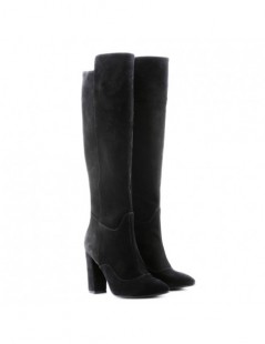 Cizme dama Piele Naturala Black Velvet Faye - The5thelement.ro