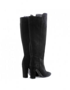 Cizme dama Black Velvet Piele Naturala - The5thelement.ro