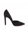 Pantofi stiletto piele naturala Negru Curve