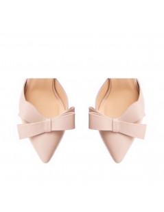 Pantofi Piele Naturala Dama Rose Urban cu funda - The5thelement.ro