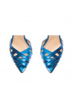 Sandale dama piele naturala Albastru Inez - The5thelement.ro