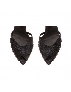 Sandale piele naturala Negru Selena - The5thelement.ro