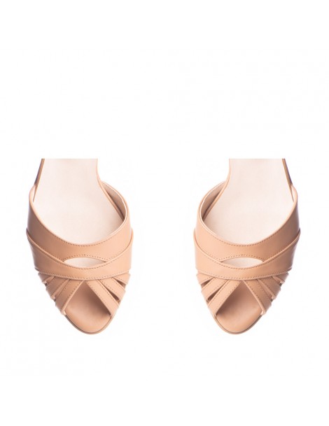 Sandale dama Piele Naturala Beige Soho - The5thelement.ro