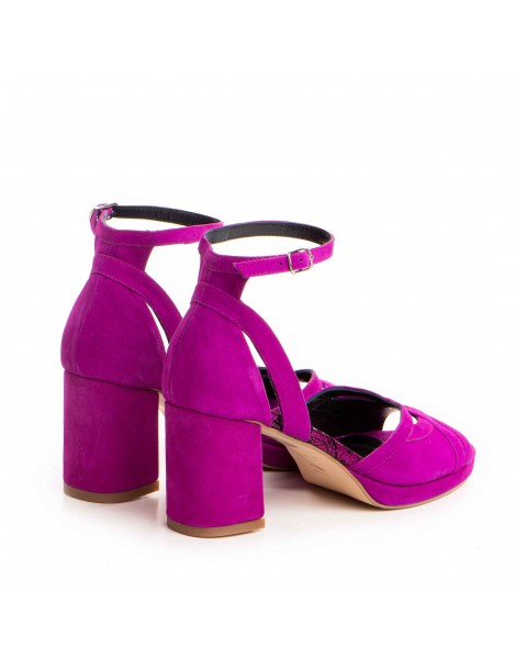 Sandale dama piele naturala Magenta Mikaela - The5thelement.ro