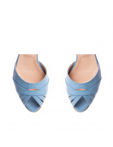Sandale dama Piele Naturala Bleu Soho - The5thelement.ro