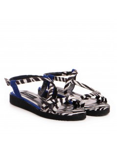 Sandale dama piele fara toc Multicolor Georgie - The5thelement.ro