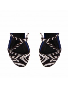 Sandale dama piele fara toc Multicolor Georgie - The5thelement.ro