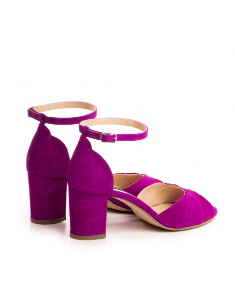 Sandale dama piele naturala Magenta Sanziana - The5thelement.ro