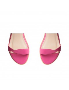 Sandale dama piele fara toc Roz Tulip - The5thelement.ro