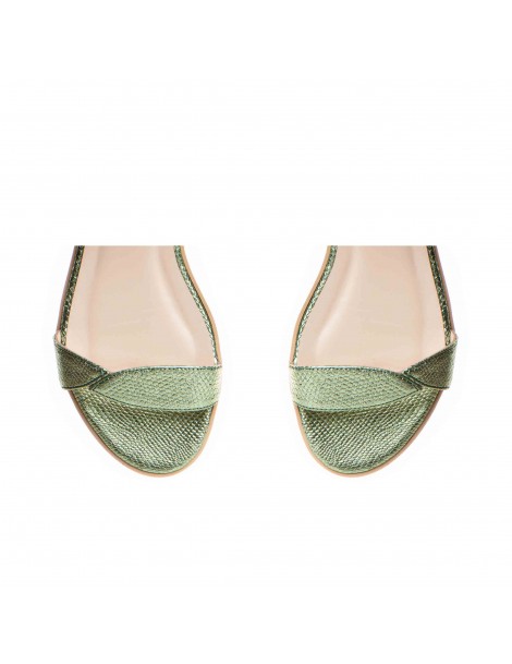 Sandale dama piele fara toc Olive Tulip - The5thelement.ro