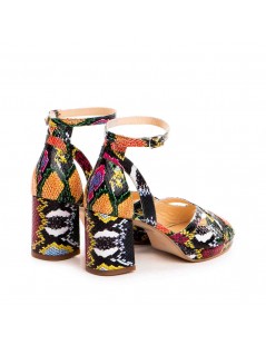 Sandale dama piele naturala Multicolor Mikaela - The5thelement.ro