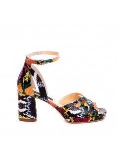 Sandale dama piele naturala Multicolor Mikaela - The5thelement.ro