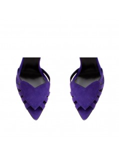 Sandale dama piele naturala Mov Heart - The5thelement.ro