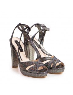 Sandale dama piele naturala Argintiu Retro - The5thelement.ro