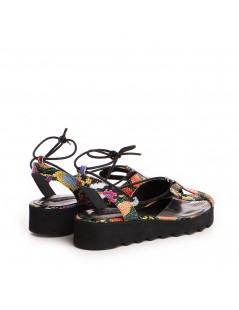 Sandale dama piele fara toc Multicolor Bunny - The5thelement.ro