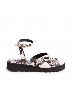 Sandale dama piele fara toc Gri Nomad - The5thelement.ro